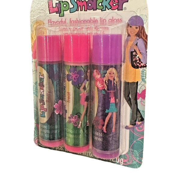 Vintage Bonne Bell #251 3pc Set Barbie Lip Smacker Balm Lipgloss Bubble Font - Picture 5 of 8